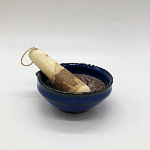 山只華陶苑 すり鉢 JUJU mortier3寸_アズール | utsuwa花亭