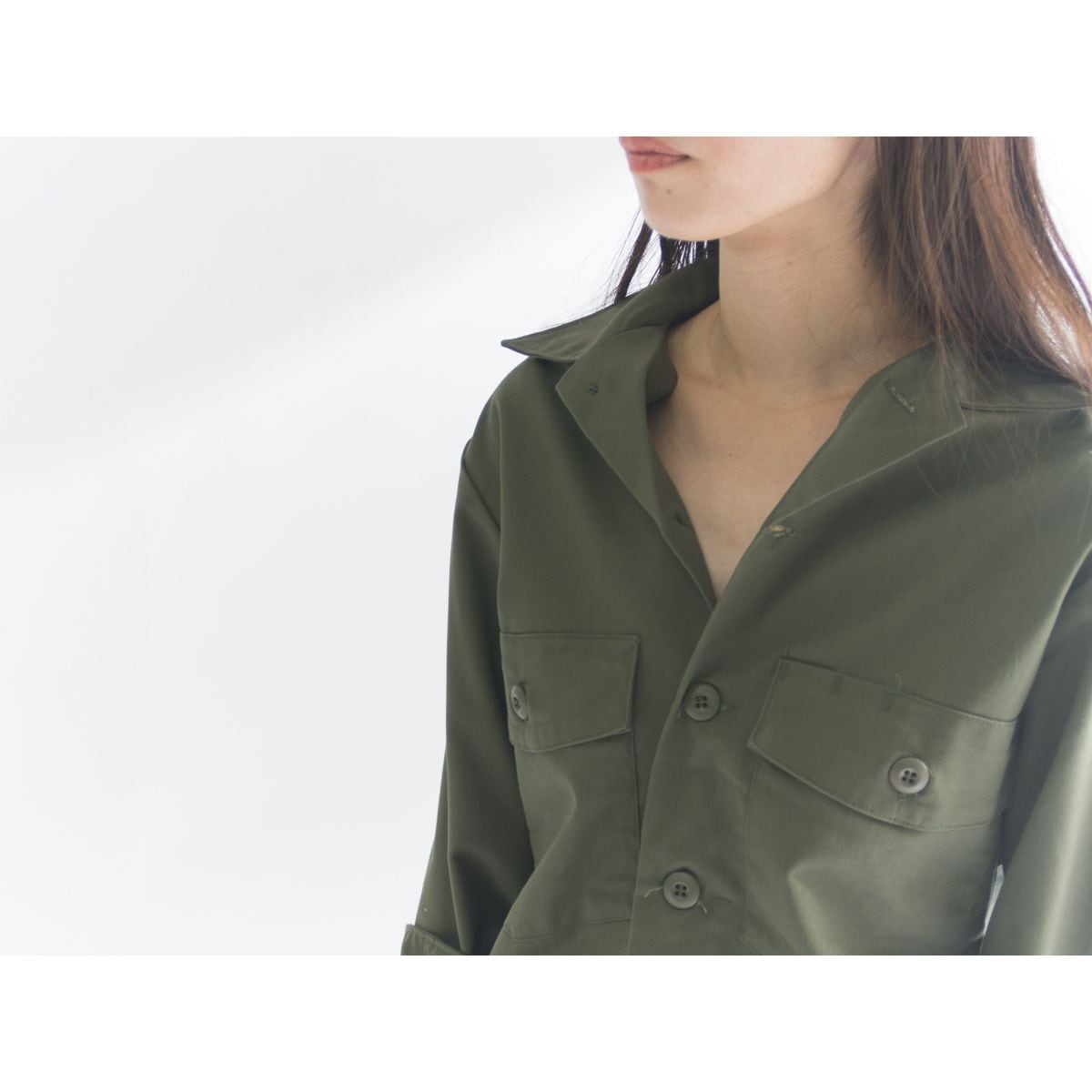 【80s vintage】U.S.ARMY deadstock utility shirt(87年納品アメリカ軍ユーティリティシャツ)9b