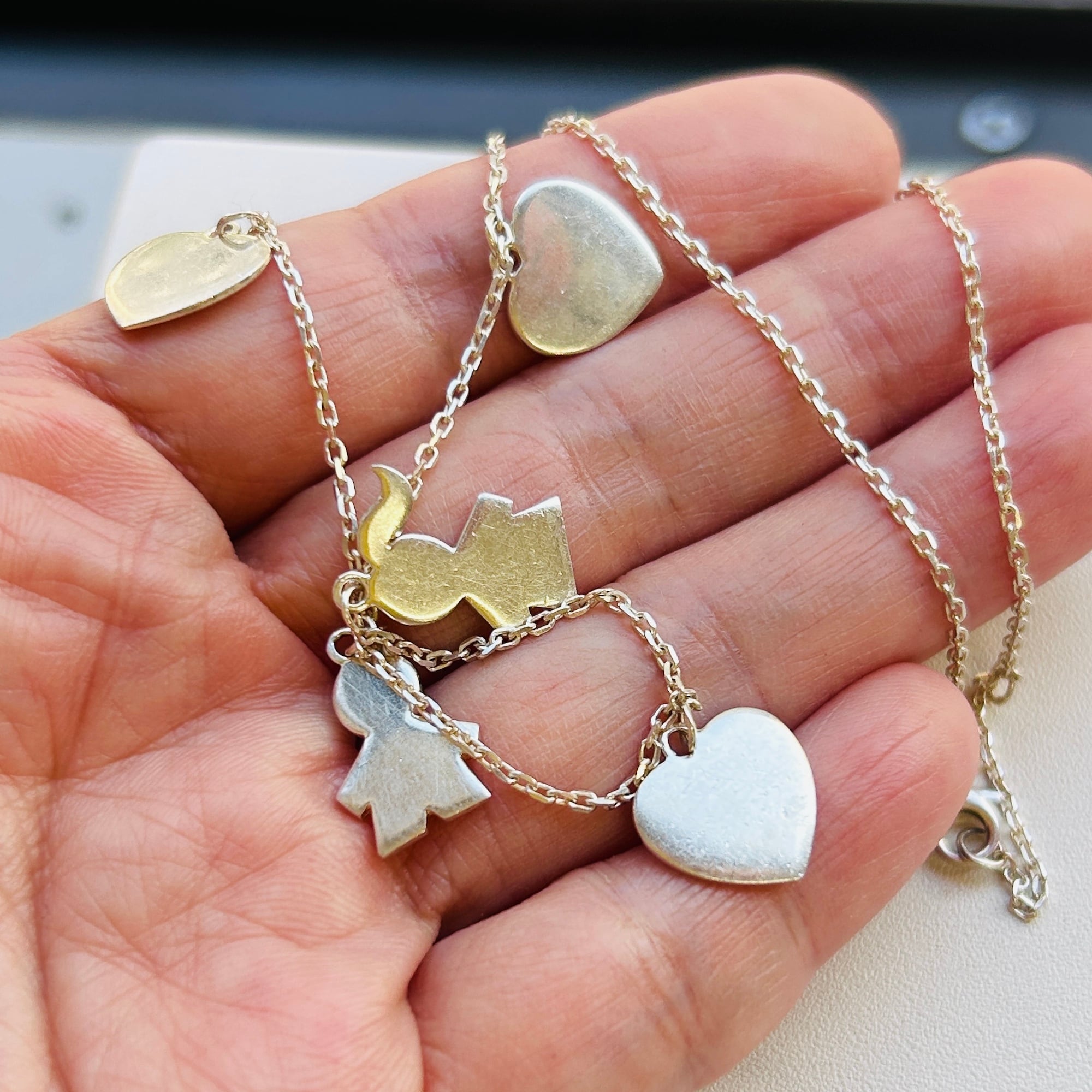 フランスシルバー925 チャームネックレス（41cm / 44cm） | Milo