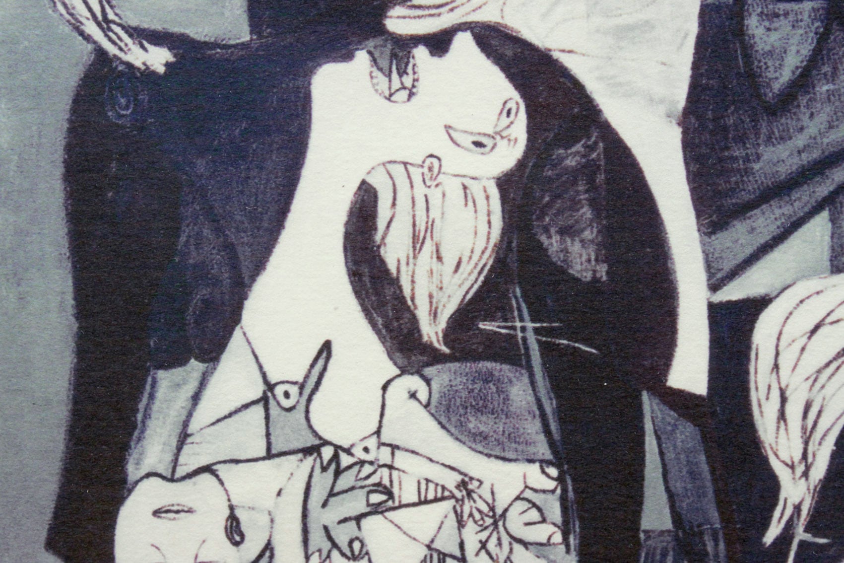 パブロ ピカソ「ゲルニカ」額縁4色選択可能 作品証明書 展示用フック