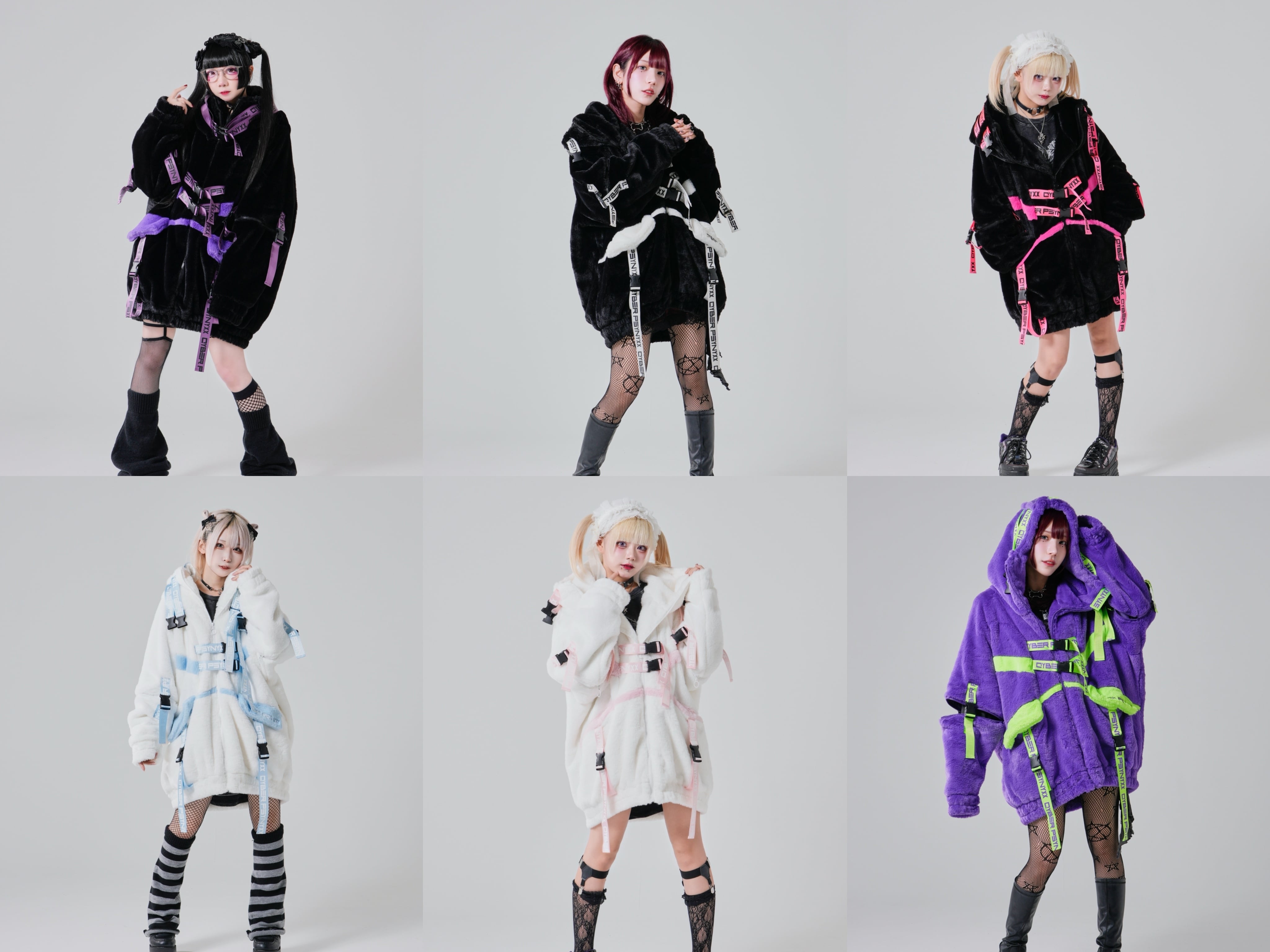 PSYNYXXサイバーファーブルゾン グランジ cyber アウター 冬服 | 韓国