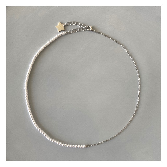 Pearl and Chain  Necklace