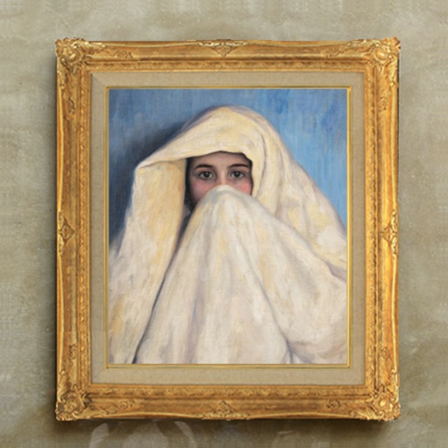 直筆仕上げ油絵　【バルボサ】A moura  F10　絵画 アート インテリア  人物画