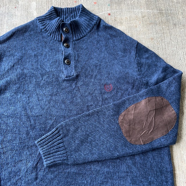 CHAPS” HALF BUTTON KNIT SWEATER ハーフボタン ニットセーター 