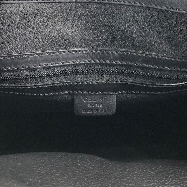 CELINE セリーヌ マカダム ハンドバッグ ブラック ブラゾン型押し PVC トートバッグ vintage ヴィンテージ オールド ypkjyr