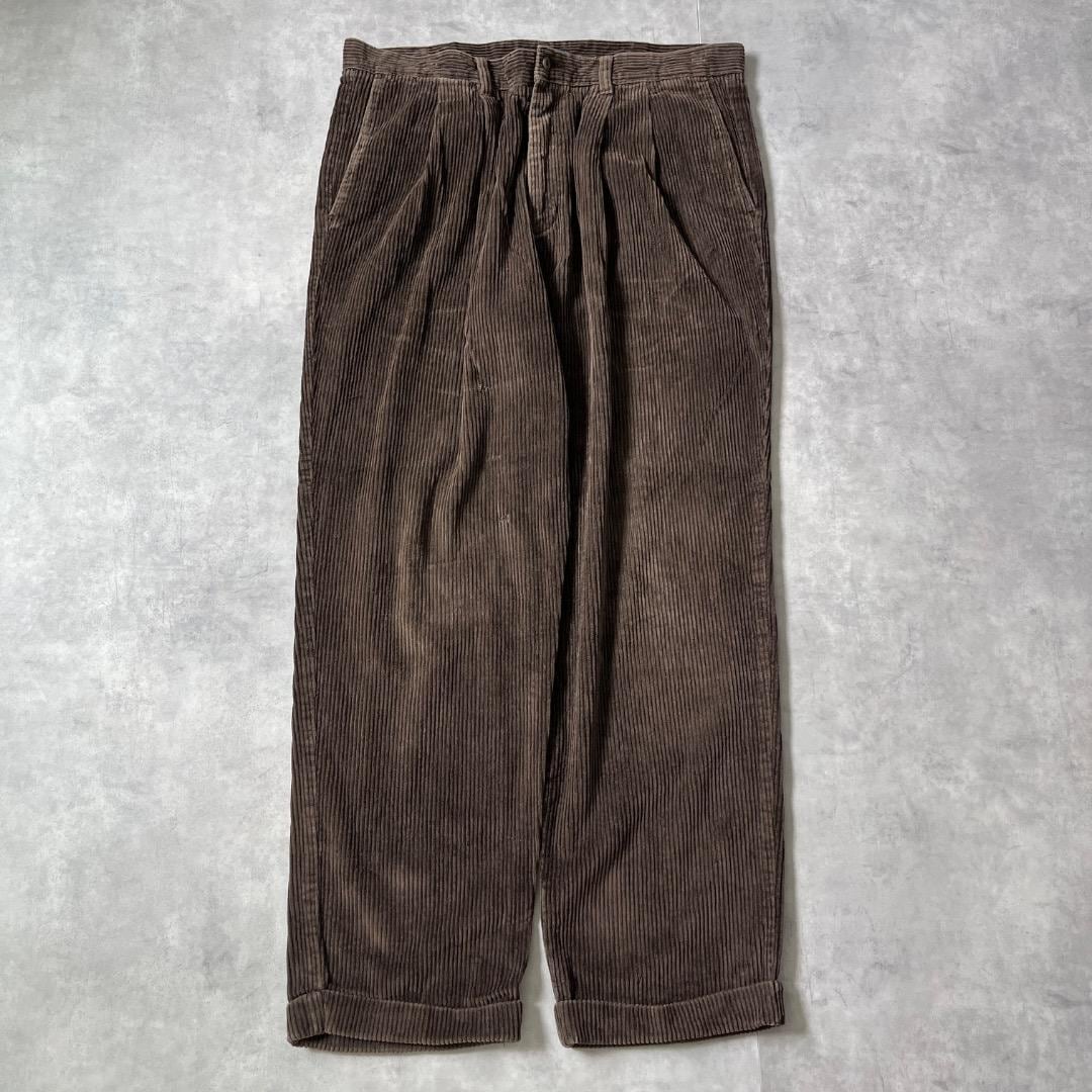 ドッカーズ リーバイス W38 コーデュロイ チノパン 古着 茶 17052