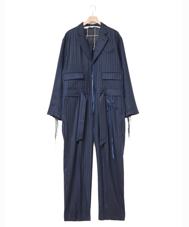 Midorikawa / MID26AW-JK06 JUMP SUIT(NAVY STRIPE)