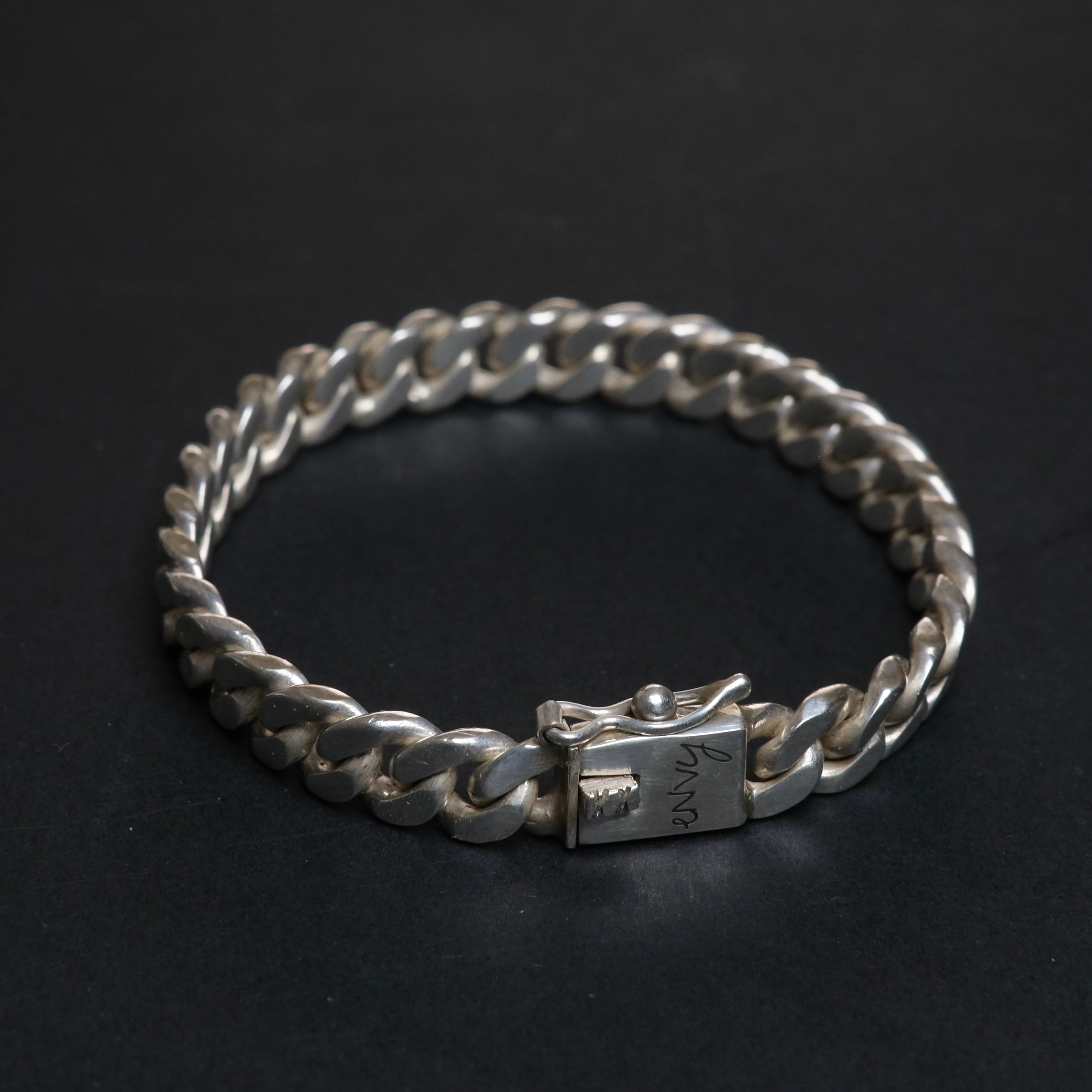 別注 シルバー925 Sterling Silver 喜平チェーンブレスレット/軽研磨仕上げ