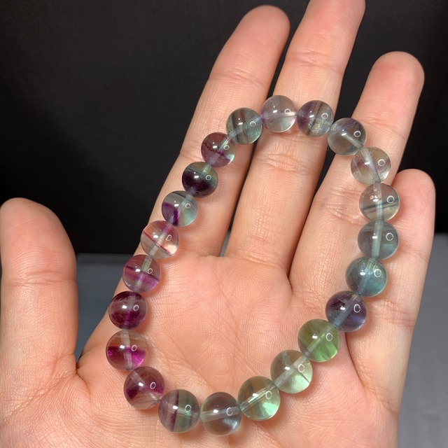 b176 グラデーションフローライトブレスレット