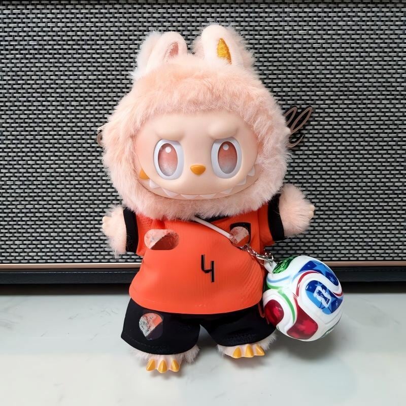 Labubu 1-3世代対応 サッカースポーツ #4トップス＋パンツ＋帽子＋靴＋