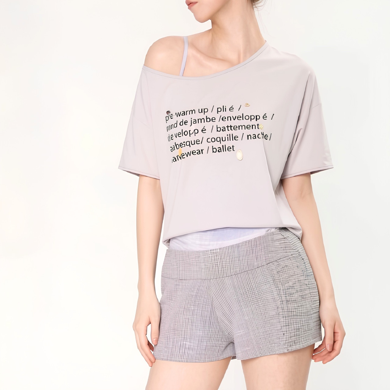 バレエワード クロップドTシャツ 2色展開 L1507