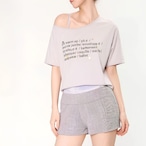 バレエワード クロップドTシャツ 2色展開 L1507