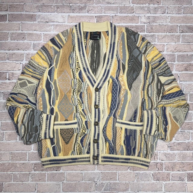 1990s COOGI 3D KNIT CARDIGAN