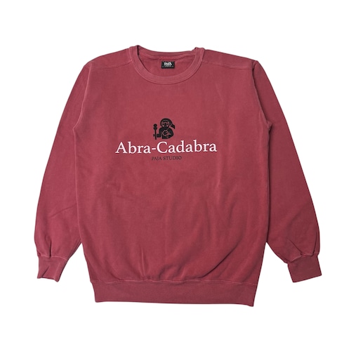 【PAJA STUDIO】Abra-Cadabra Sweat shirts(Faded Red)〈国内送料無料〉