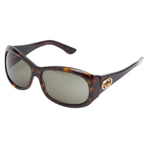 グッチ インターロッキング サングラス GG2966 ブラウン プラスチック レディース GUCCI 【中古】