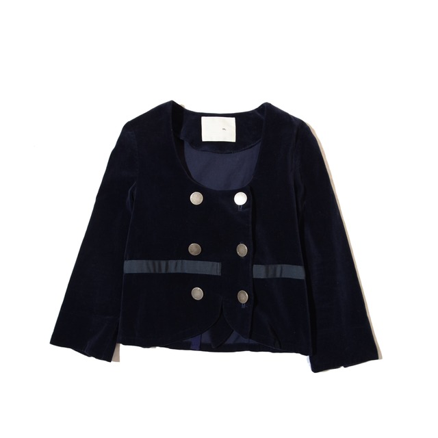sabena (jp) velveteen collarless jacket