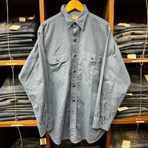 "マチ付き"1950'S HERCULES BLUE HBT SHIRT