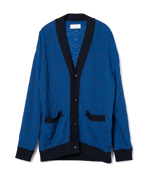 LACE JQ BICOLOR CARDIGAN (BLU)