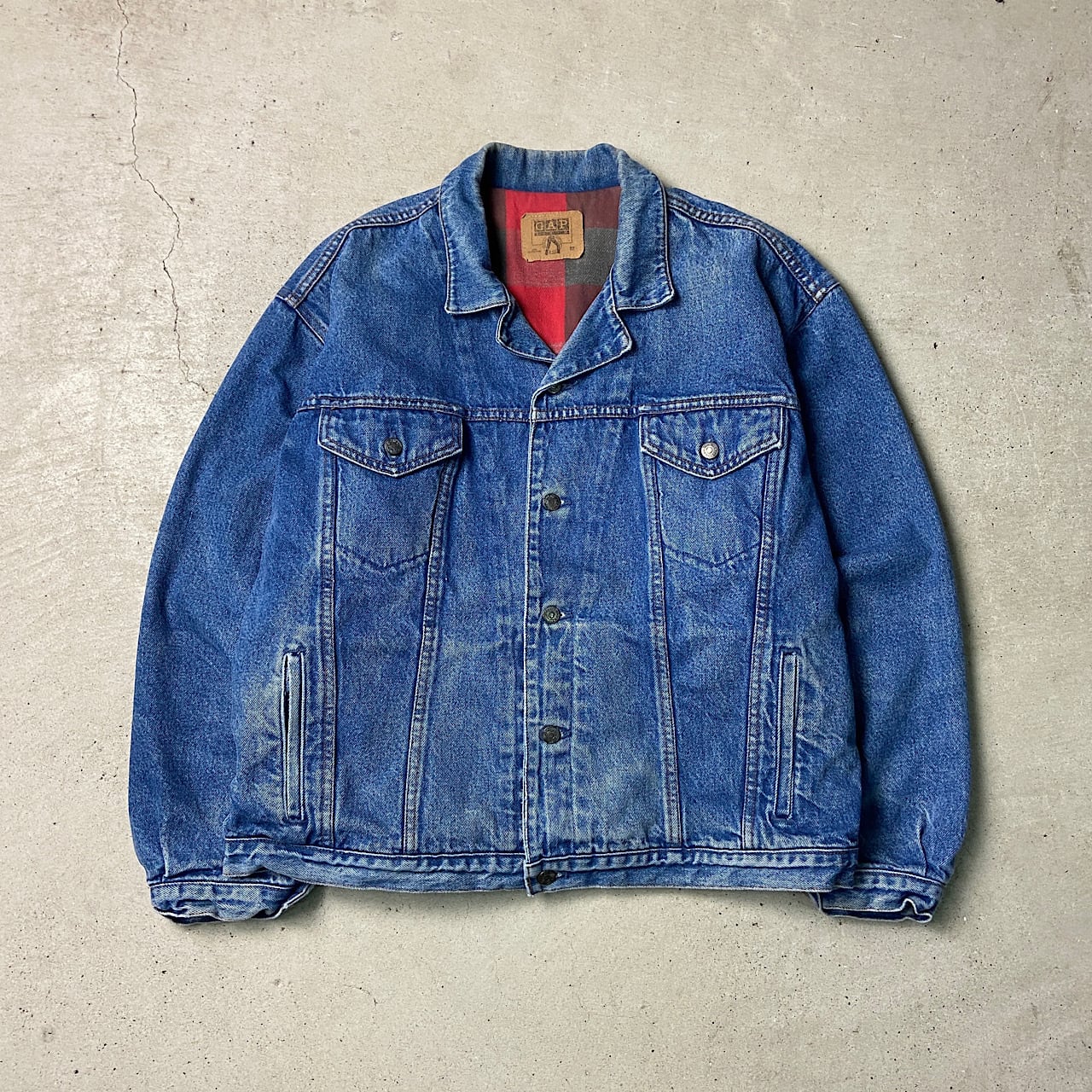 90年代 USA製 OLD GAP DENIM オールドギャップ デニムジャケット ネル 