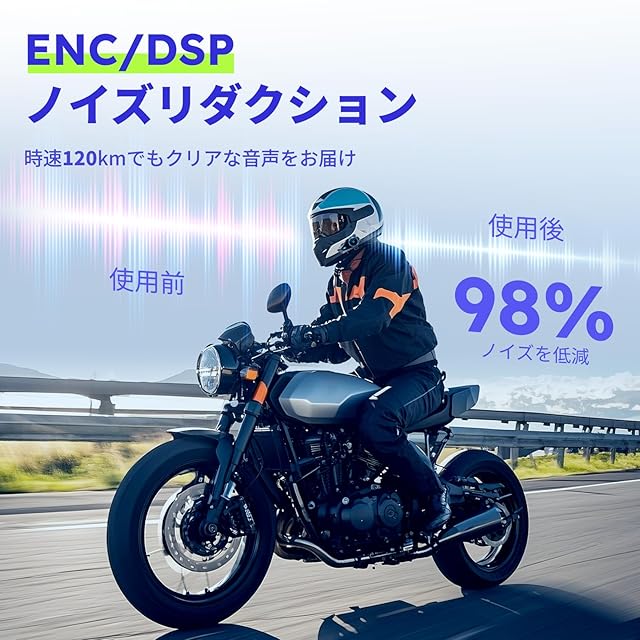 MAXRUNON バイク インカム D10 バイク用インカム 日本語音声認識 4人