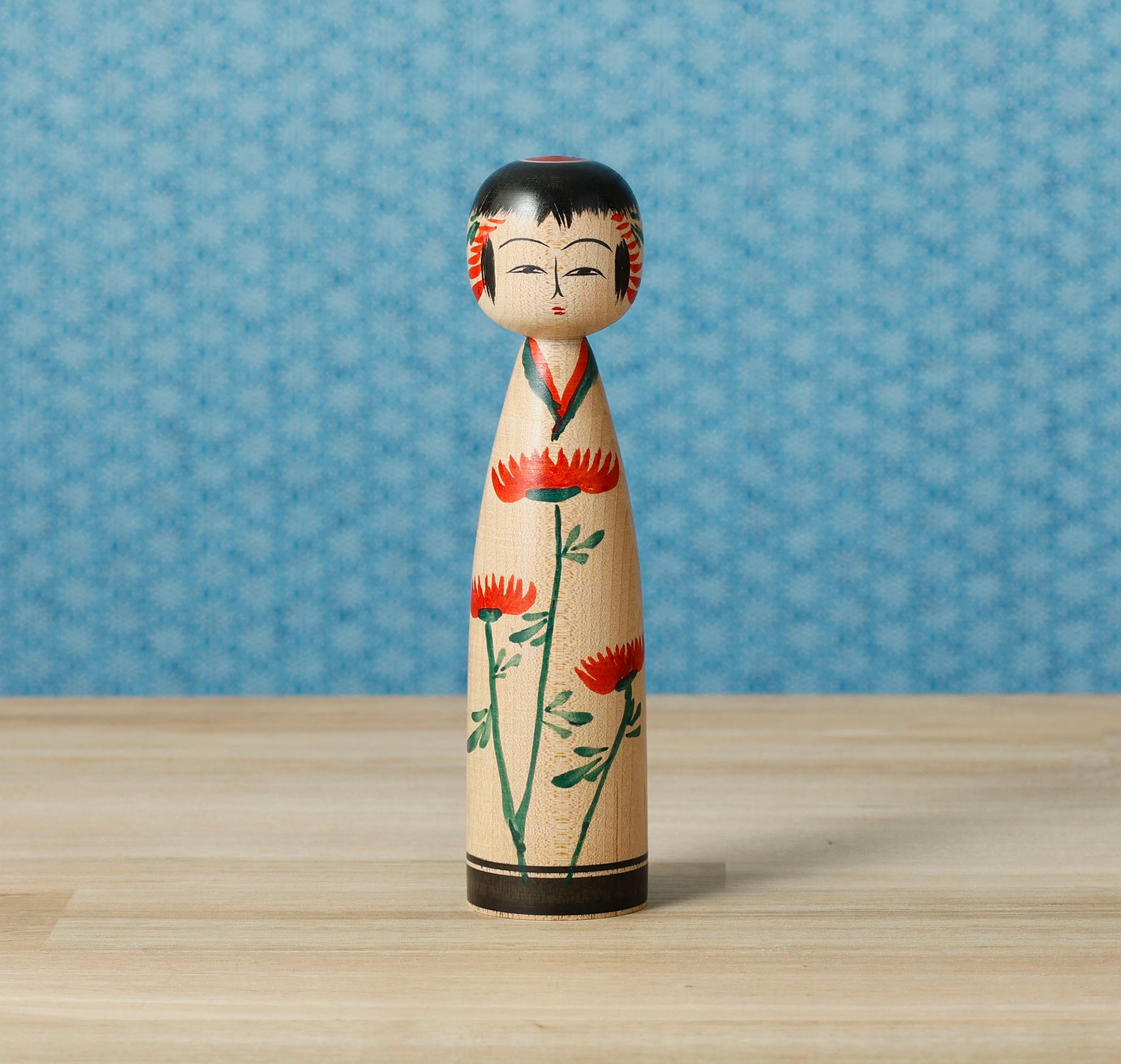 墨絵こけし Sumie-black and white kokeshi do | 小笠原義雄工人