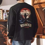 Back Print Crew Neck Long Sleeve T-Shirt ◇H0822