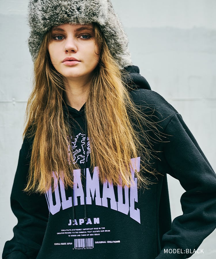 COOLA MADEプリントフーディードレス (BLACK) CQ-47086 | COOLA | クーラ