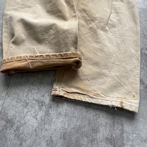 90s USA製 ブラウン ダブルニー Carhartt B01 33×32 詳細写真17