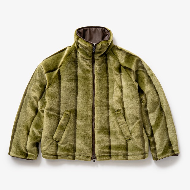 Stand collar far jacket（GREEN）