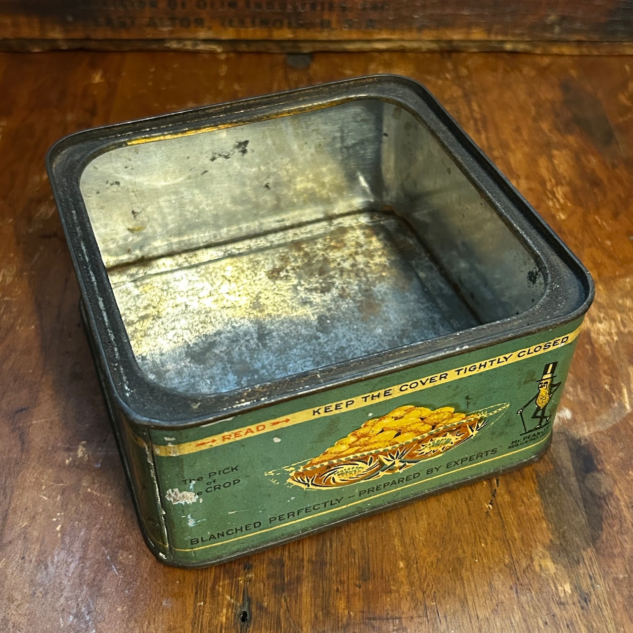 1919-1920s PLANTERS MR. PEANUT アンティーク ピーナッツ Tin缶 レア