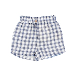 buho/gingham shorts/blue stone/6933/223