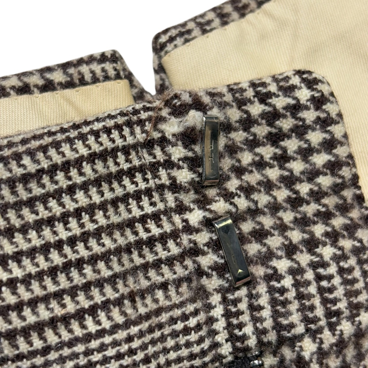vintage 1960’s houndstooth pattern wool slacks