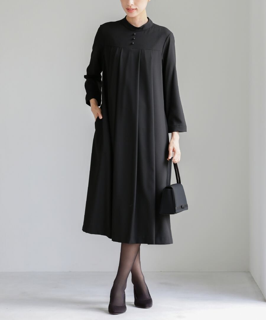 最強配送】喪服・礼服【洗えるフォーマル】ヨーク切り替えタック