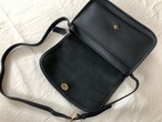 AMERICA 1990’s OLD COACH “Dark Navy Leather” Shoulder bag