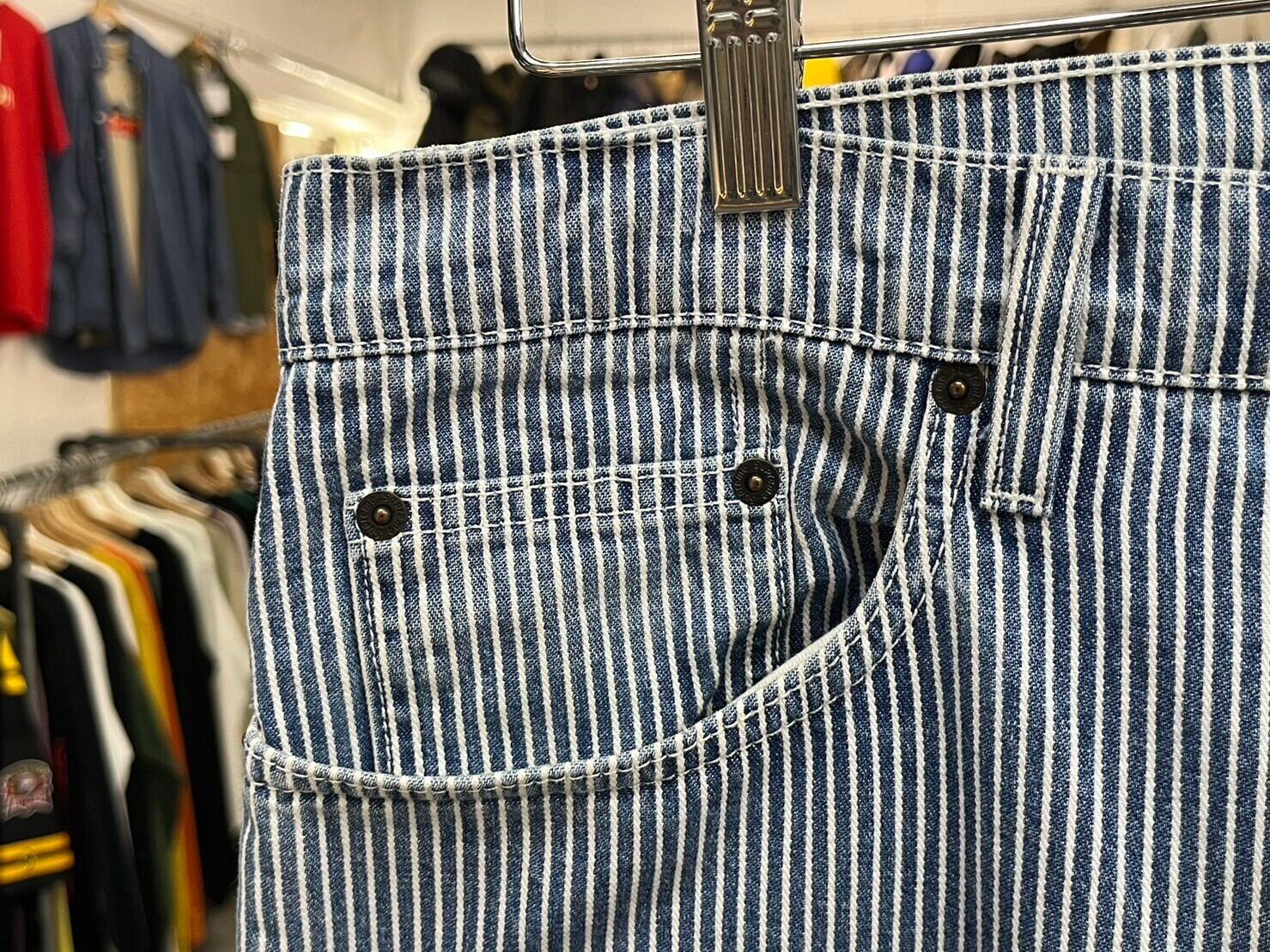 Supreme WASHED REGULAR JEANS HICKORY STRIPE 34 22811 | BRAND 