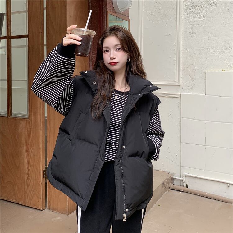 オータムウィンターレディースノースリーブジャケット 秋物 冬物 YY-ファッション22593153052