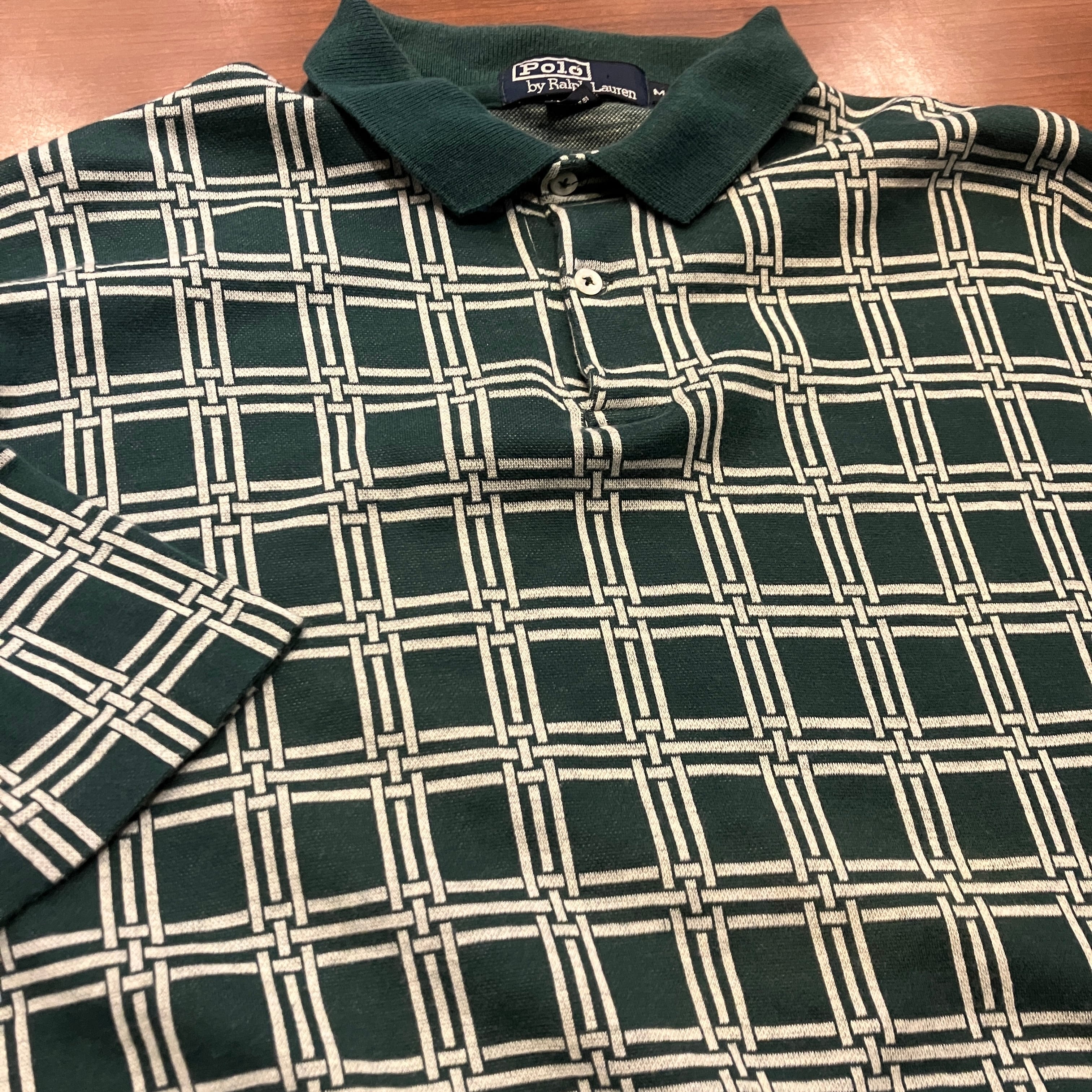RALPH LAUREN POLO SHIRT GREEN BIG POLO 1990'S OLD | safarionline