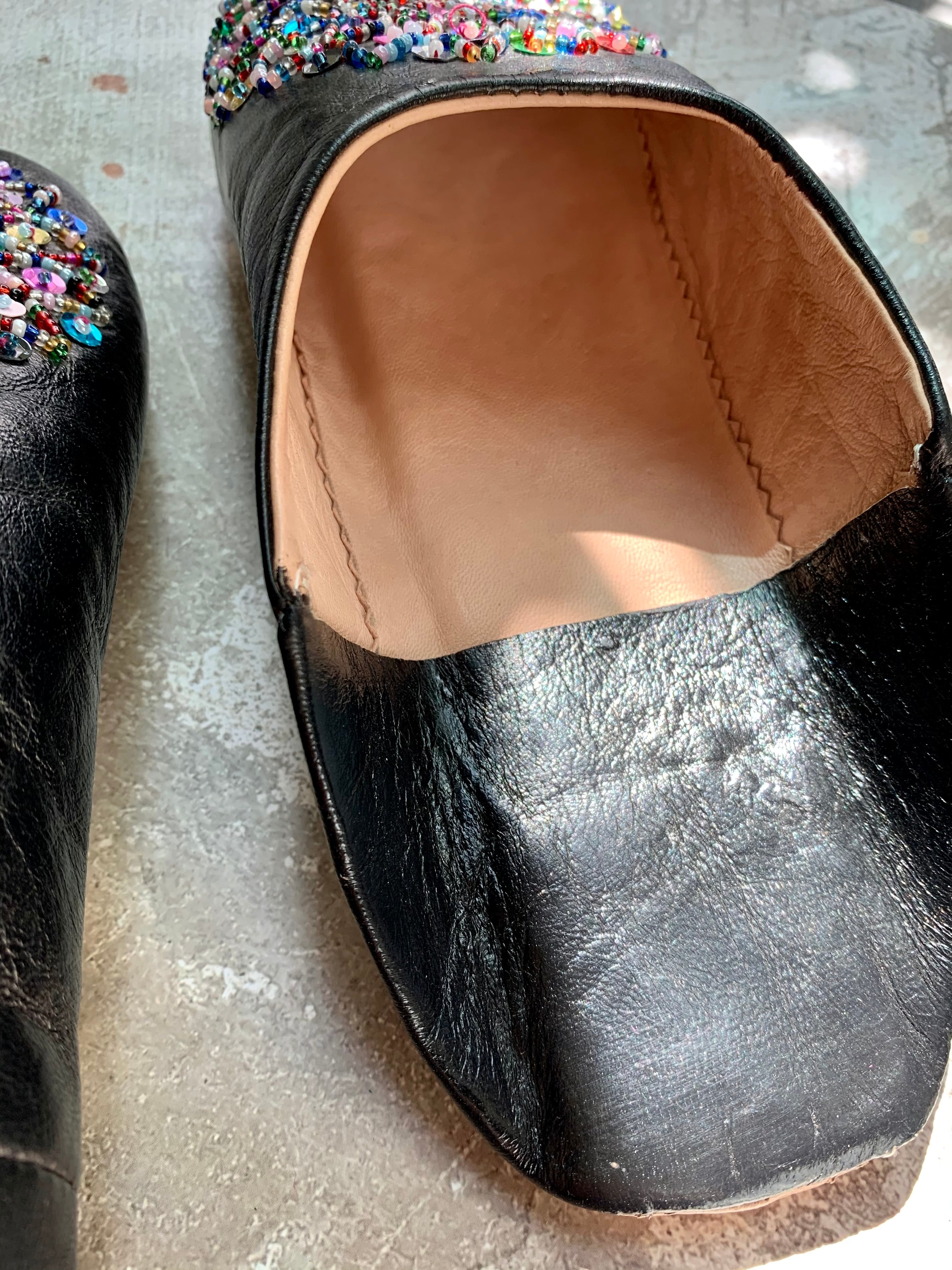 モロッコキラキラバブーシュ(カラフル)