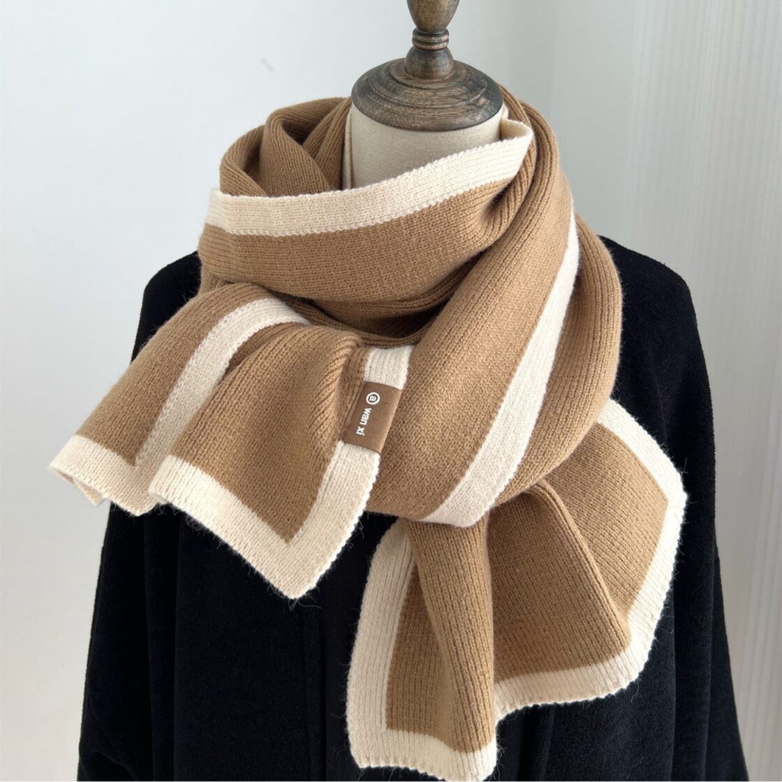 ニットマフラー 180×32cm