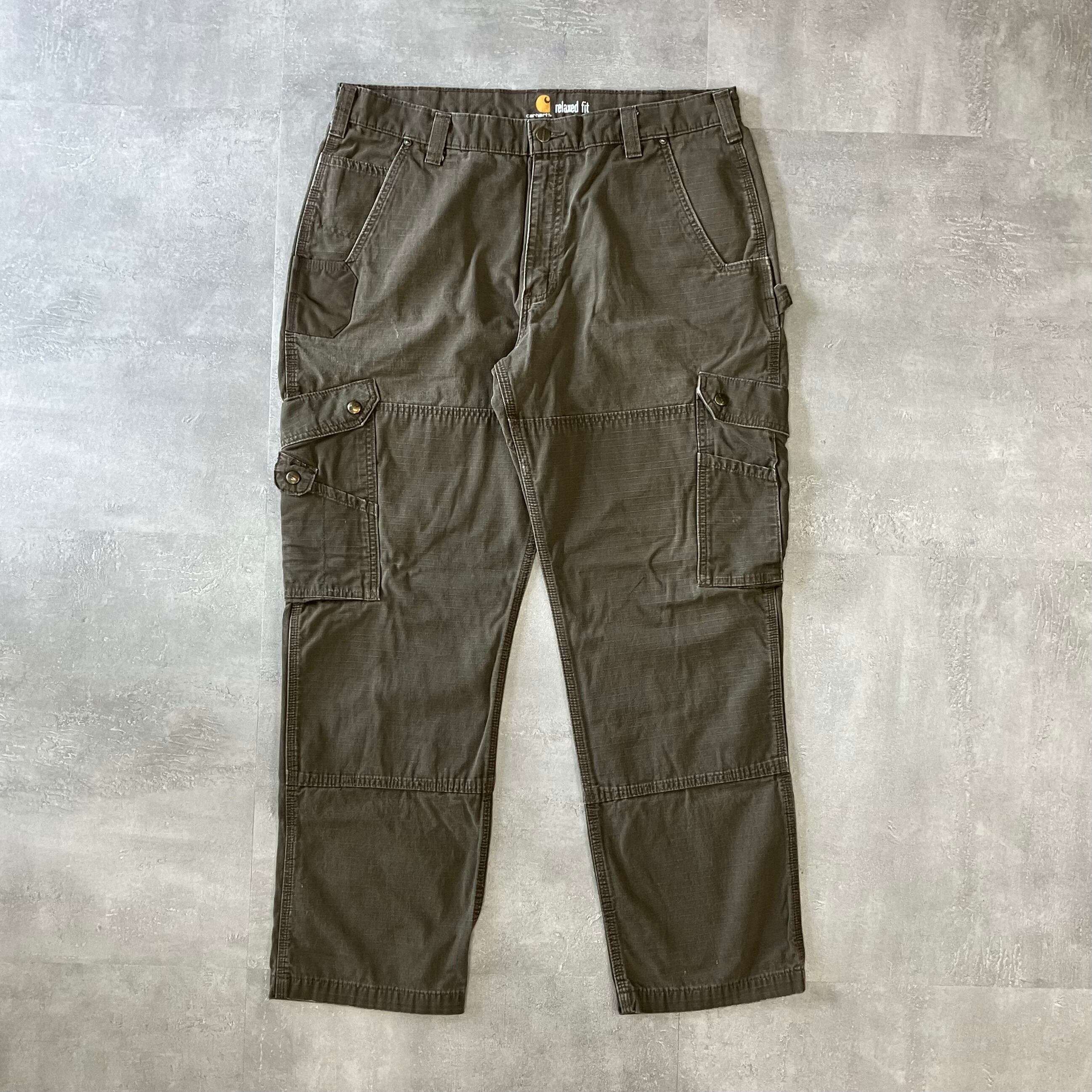《実寸w37l31》Carhartt カーハート ペインターパンツ リップストップ ダブルニー No.2568