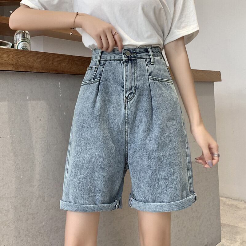 サマースタンダードショーツ ハイウェストウェストスリムルーズパンツ レトロ 夏物 ブルマー ケッペル13853648872