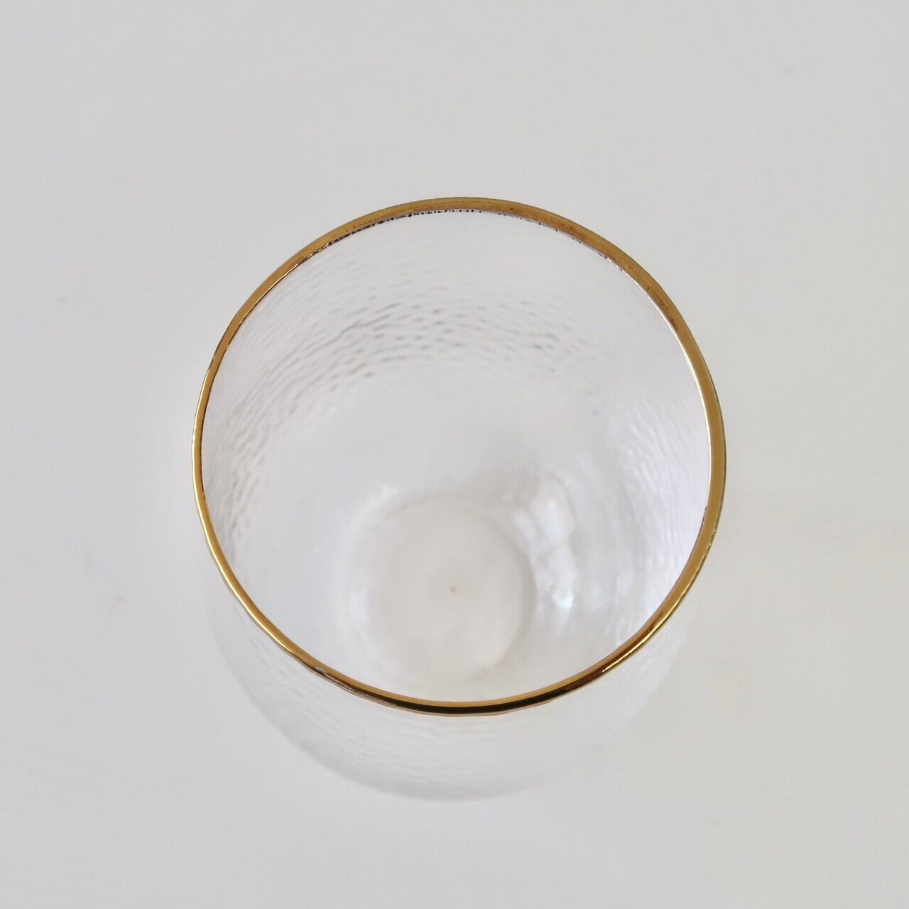 Gold line wine glass / ゴールドライン ワイングラス BONNE CHANCE