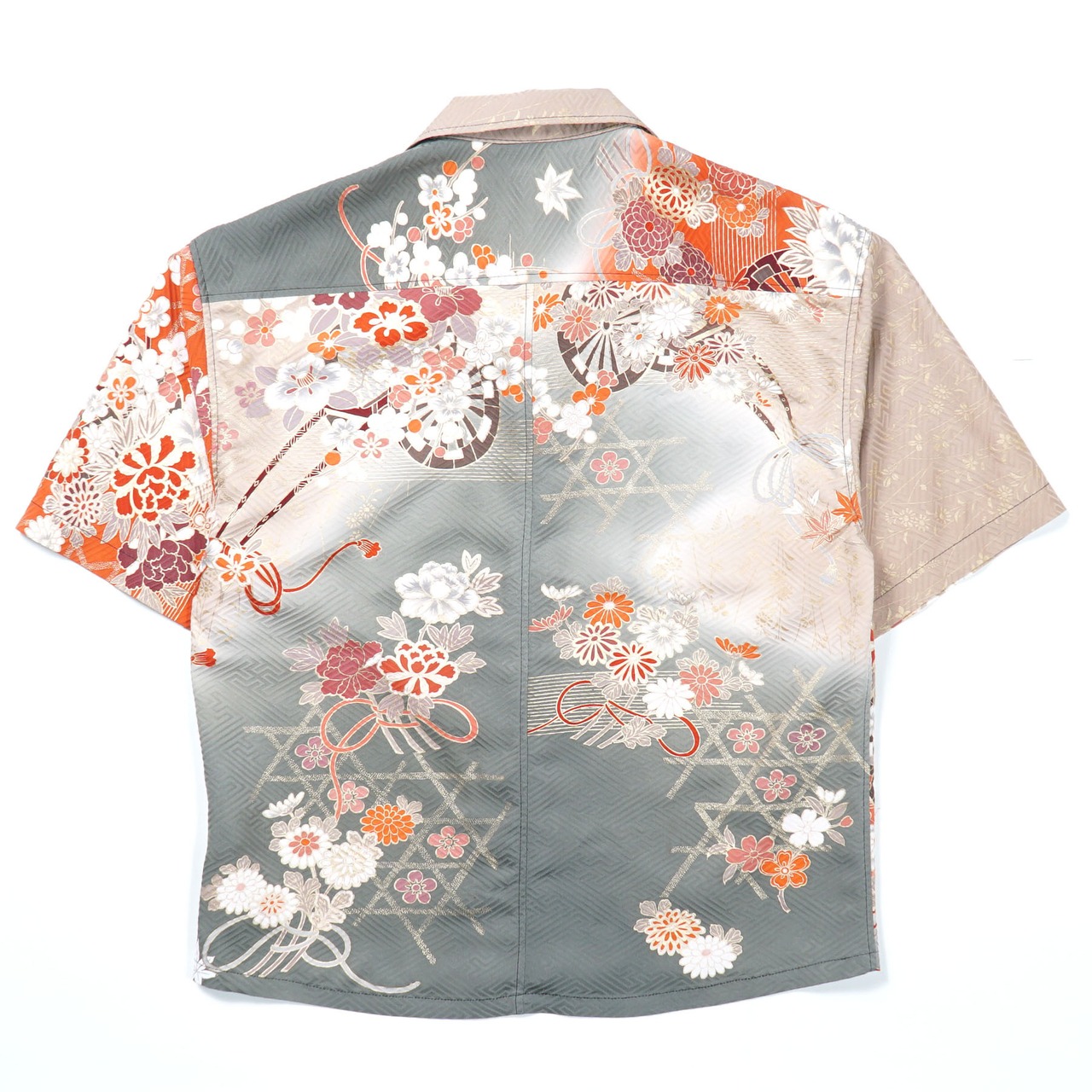 KIMONO OPEN COLLAR SHIRT