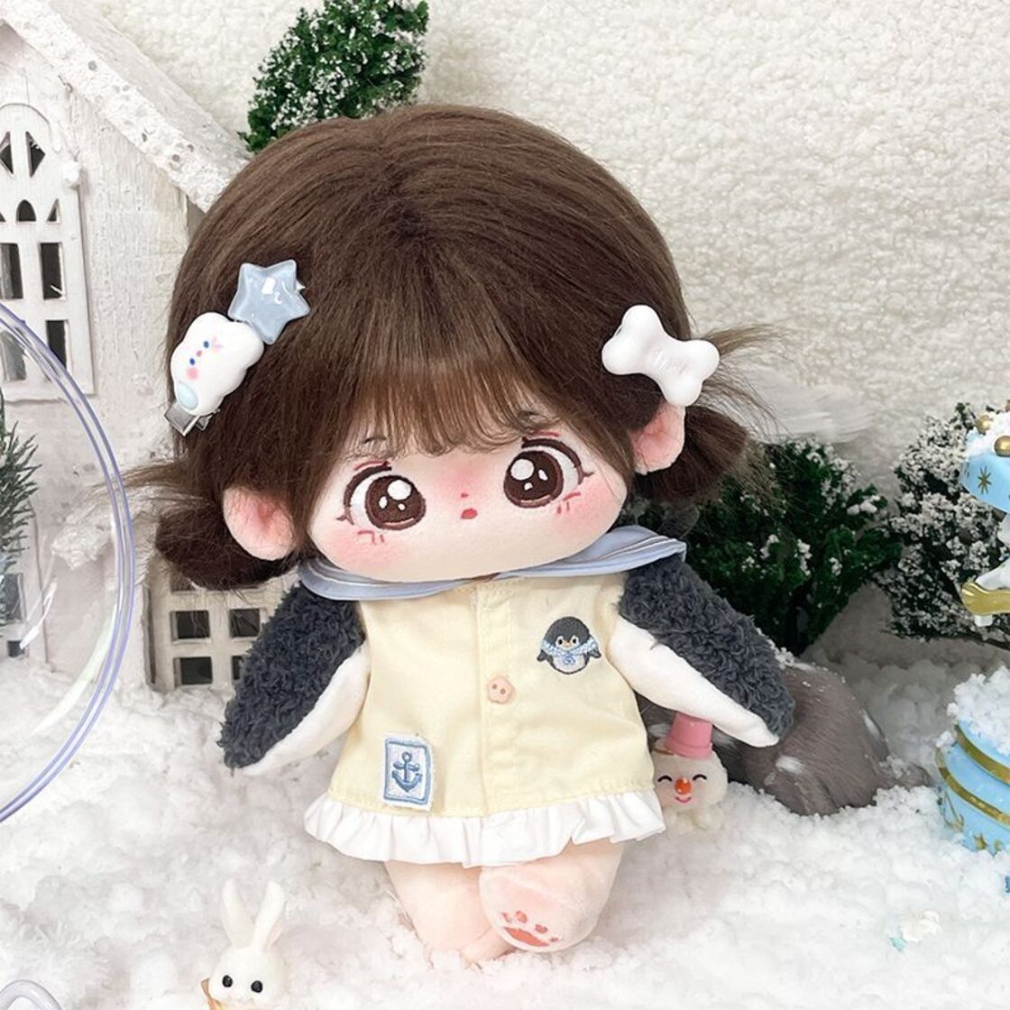 ペンギンラン 2点セット 20cm 着せ替えぬいぐるみ用服 コスチューム 