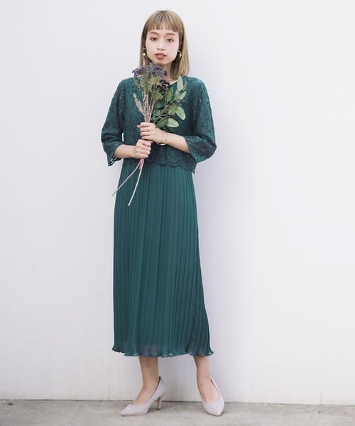 LIMI feu 15SS 異素材切替 変形デザイン ドレス グレーS | belspartner.com