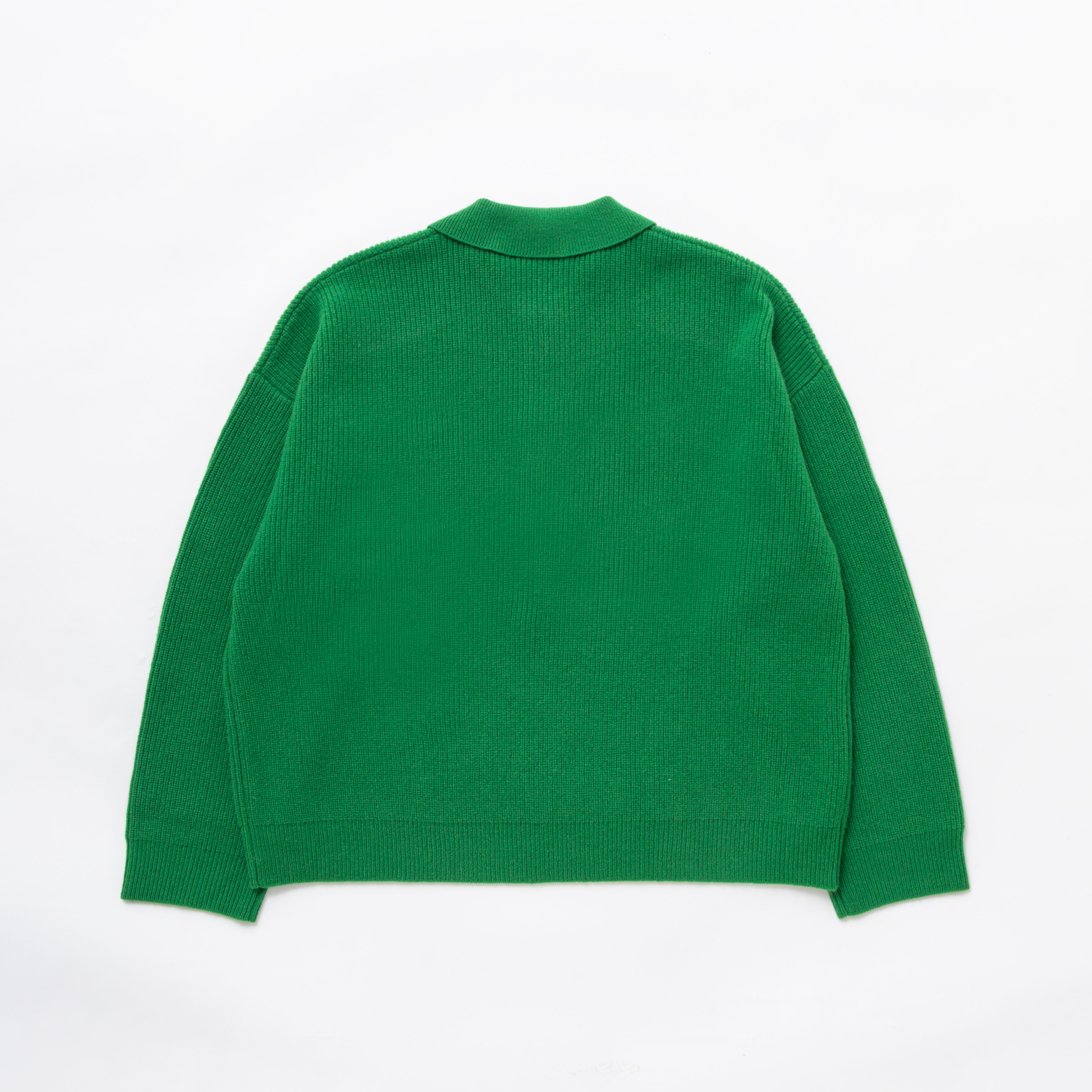 TTTMSW Zipup knit polo shirt (NAVY) サイズL