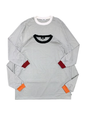 mas. / RELAXATION FIT MICRO STRIPE L/S