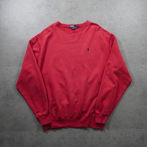 90s Polo by Ralph Lauren sweatshirt red L 古着