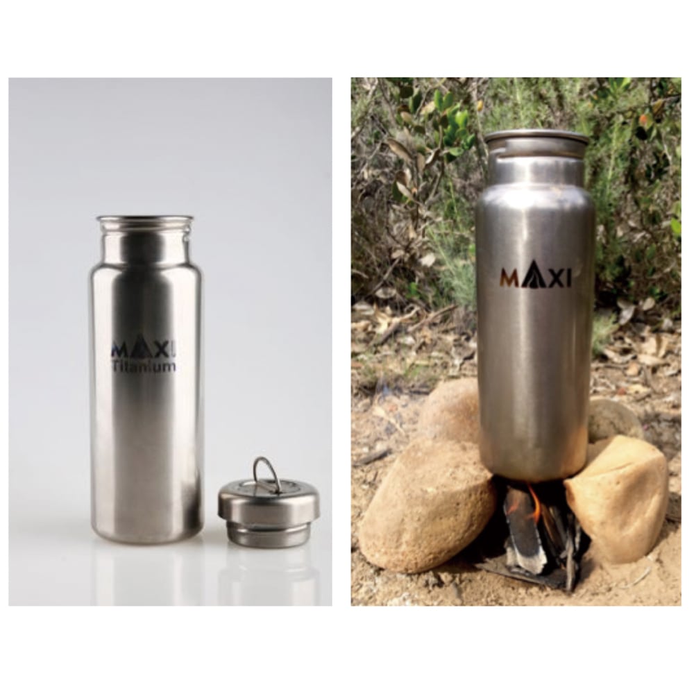 MAXI｜Titanium water bottle 800ml マキシ／チタン ウォーターボトル 800ml | THE MOUNTAIN  EDITIONS powered by BASE
