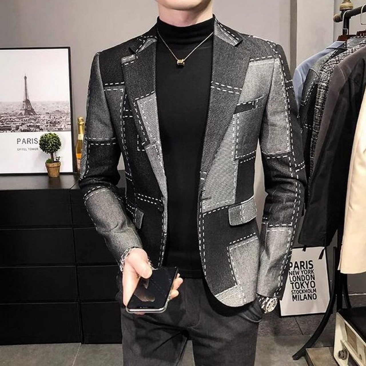 slim casual suit jacket 00205